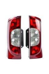 Fiat Fiorino Sağ Sol Arka Stop Lambası Farı Takımı 2008-2016 Bagaj Kapağı Yana Açılır Tip