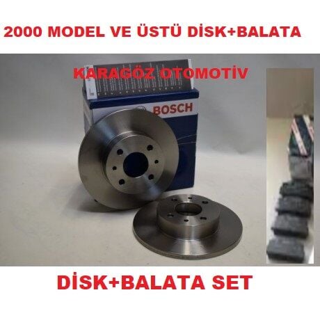 Bosch On Fren Dısk+Balata Tofas Uyumlu Dogan SLX 2000 ÜST 85050400 240m 0986478342