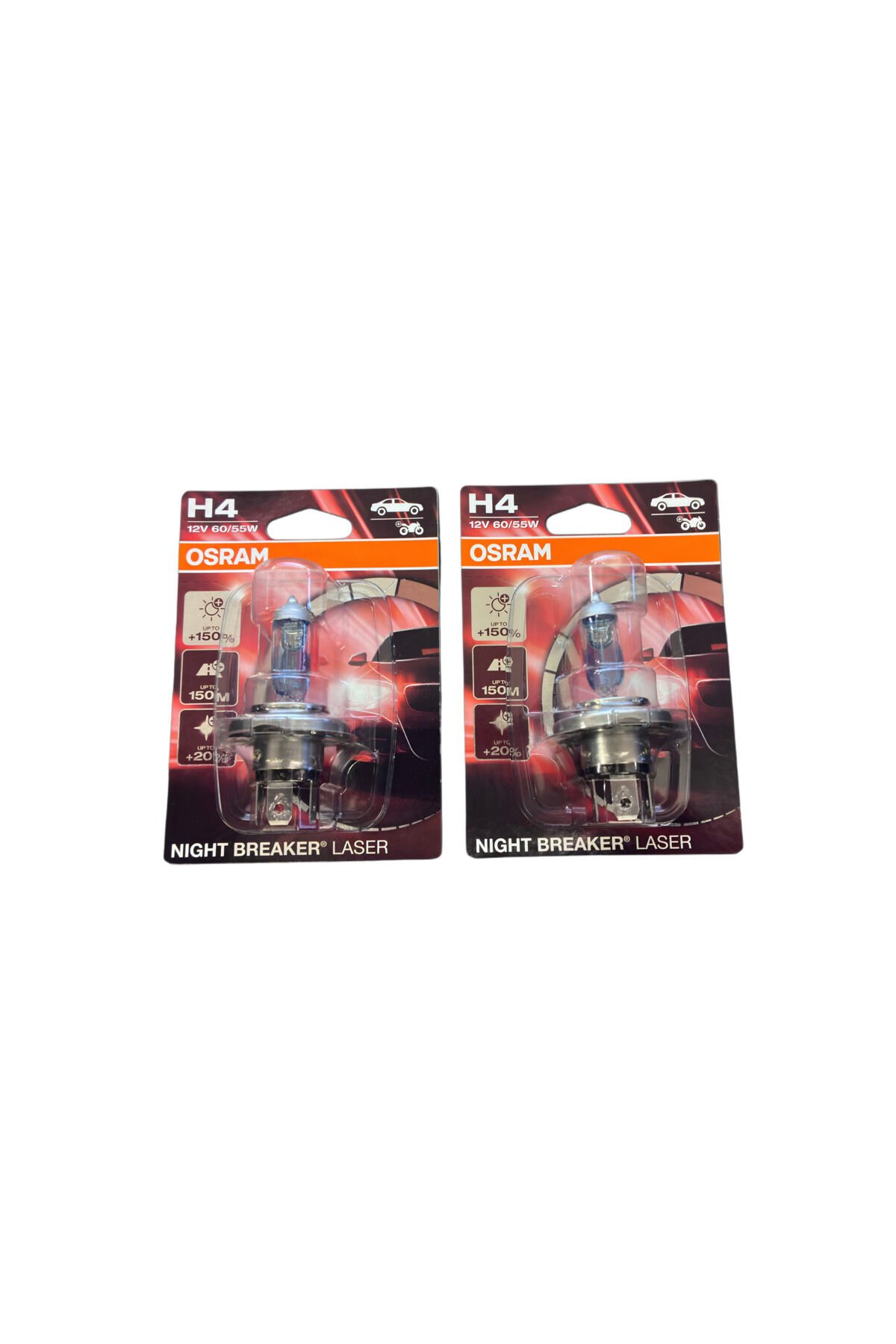 12v 60/55w H4 %150 Fazla %20 Beyaz Işık Nl I 64193nl Takım 2 adet NBL