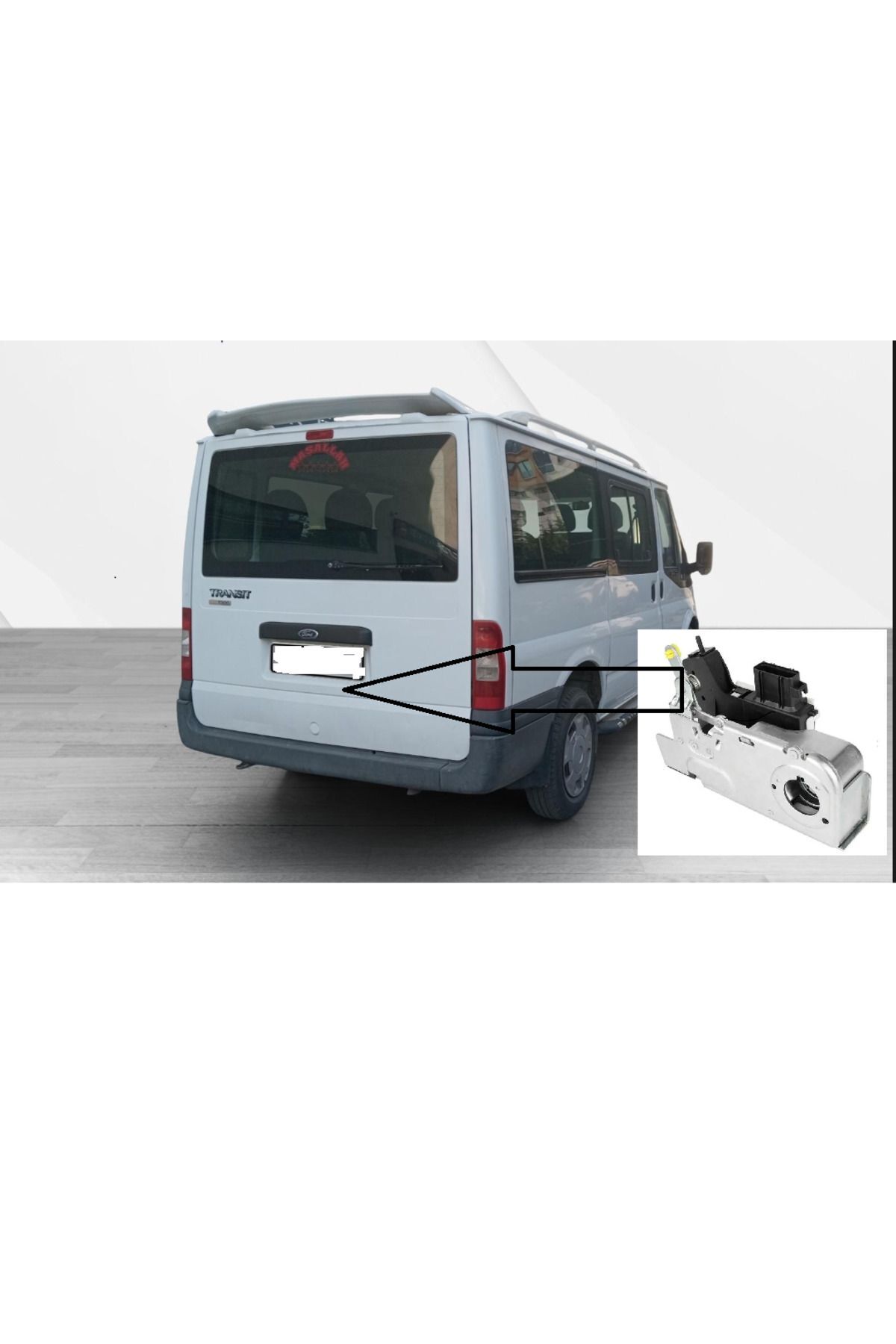 FORD TRANSİT 2001-2013 V.184 V.347  Uyumlu ARKA BAGAJ KİLİDİ TEK KAPI 1C15 V43150 CL