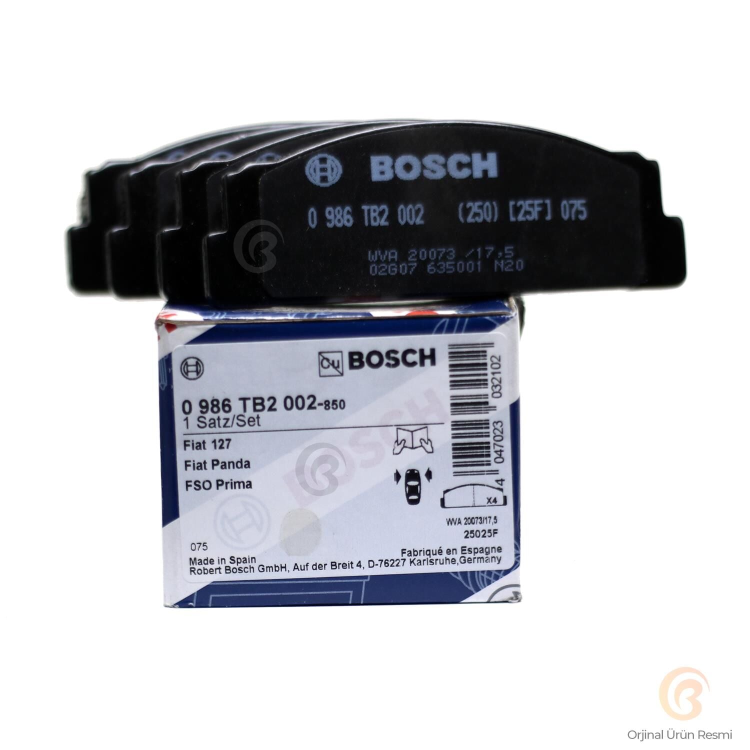Bosch 0986Tb2002 Tofaş Doğan Kartal Şahin Ön Fren Balatası