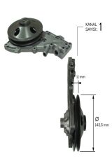 Devırdaım Su Pompası Benzınlı Renault R9 1400 Motor Broadway Wp30550 7701462491 7701463377