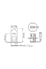 24V H3 AMPUL 70W