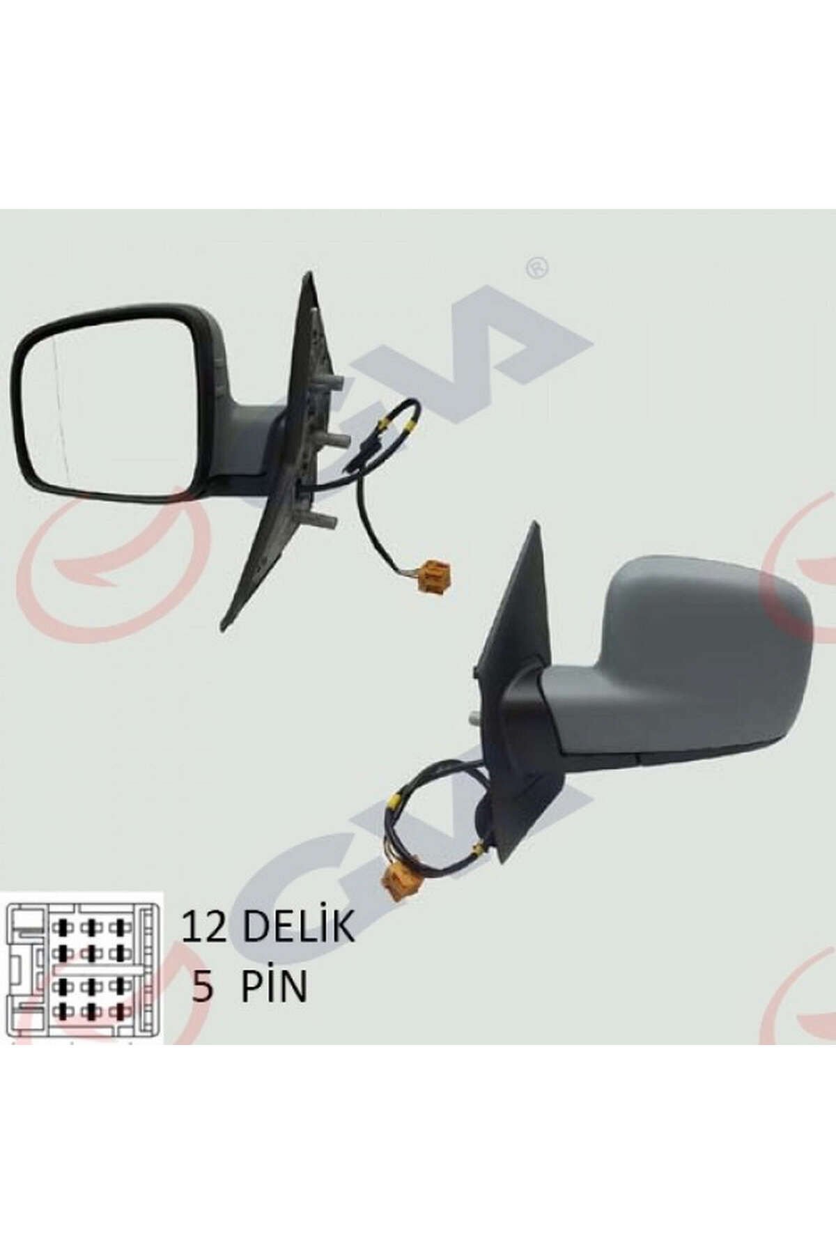 DIŞ DİKİZ AYNASI SOL TRANSPORTER T5 CARAVELLE 04 ELEKTRİKLİ ISITMALI ASTARLI ASFERİK 5 FİŞ VM ALSAT