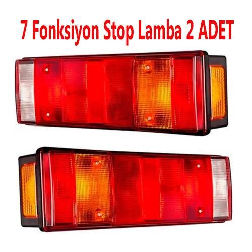 Tır-Kamyon-Dorse 7 Li Yedili Stop Lamba 2 Adet Takım Kablolu