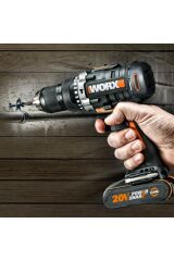 Wx352.9c 20volt/2.0ah Li-ion Kömürsüz Profesyonel Şarjlı Darbeli Matkap