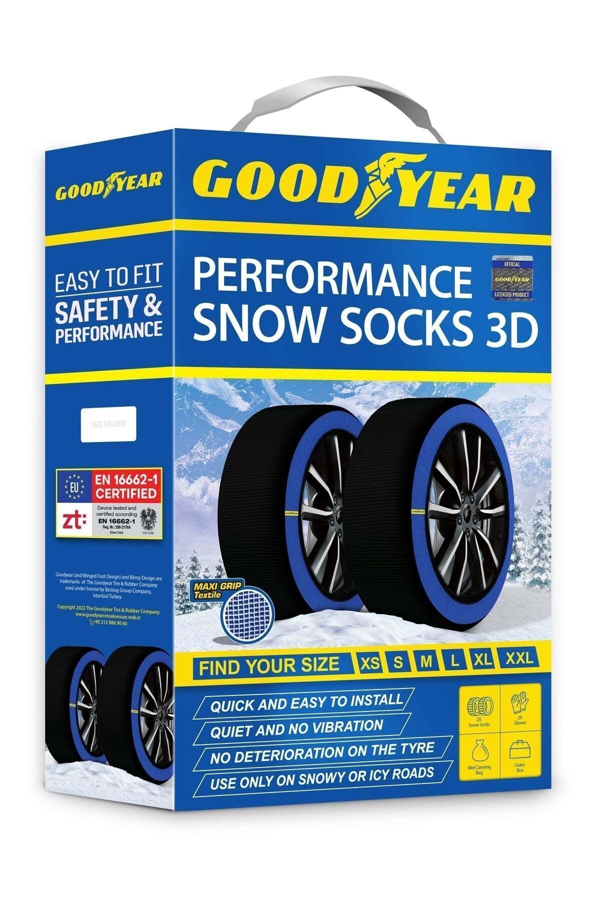 Goodyear 255/50 R20 Uyumlu Xx-large 20''inch Kar Çorabı (hediyeli)