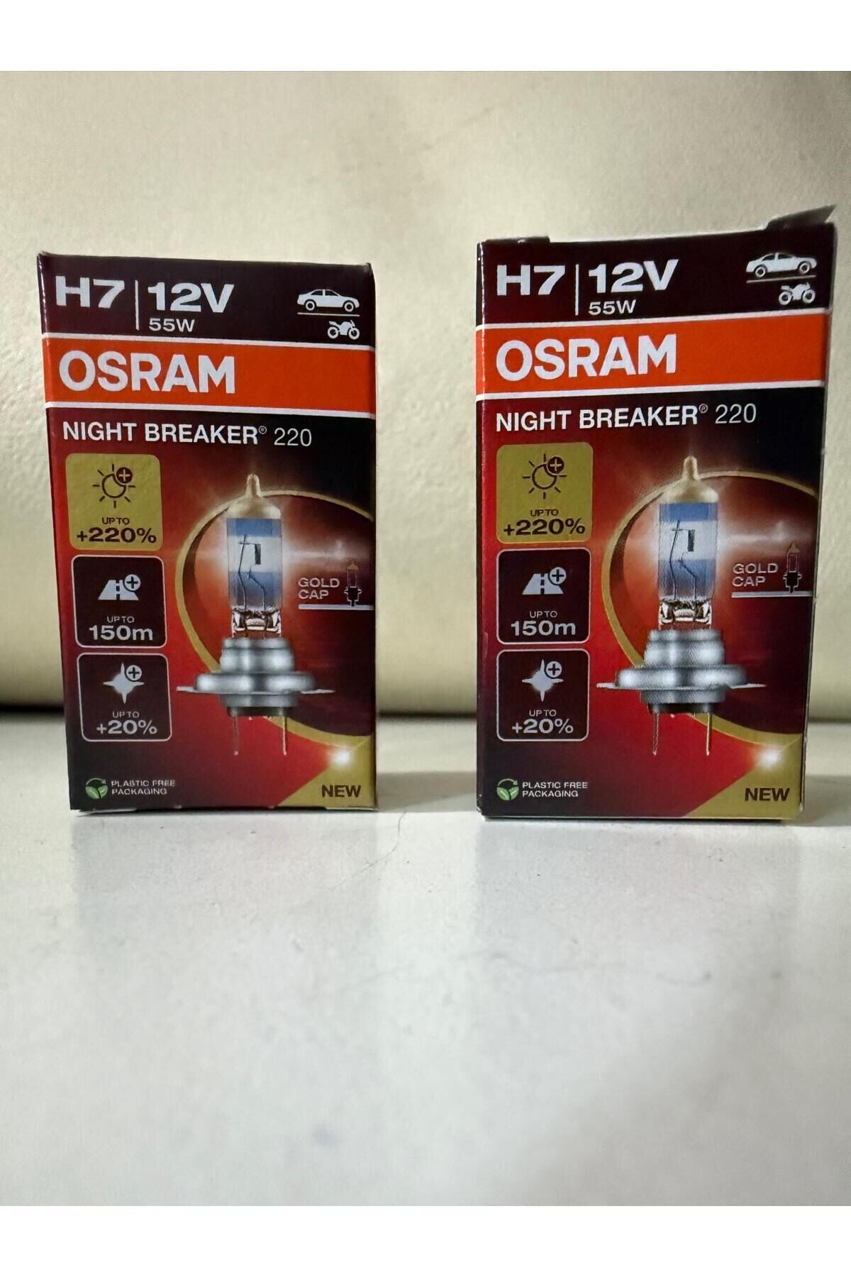 Night Breaker 220 H7 Ampül 2 Adet - %220 Fazla Işık