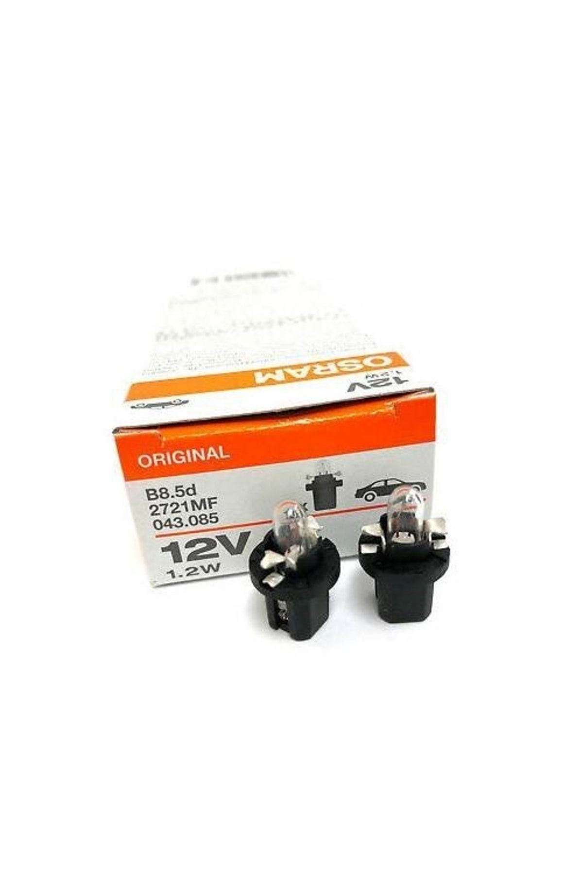 10 Adet 12v T5 1.2w Dipsiz Gösterge Ampulü Duylu 2721mf