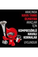 Seger Kompresörlü Havalı Korna Melodili 12v