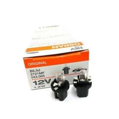 10 Adet Osram 12V T5 1.2W Dipsiz Gösterge Ampulü Duylu 2721Mf