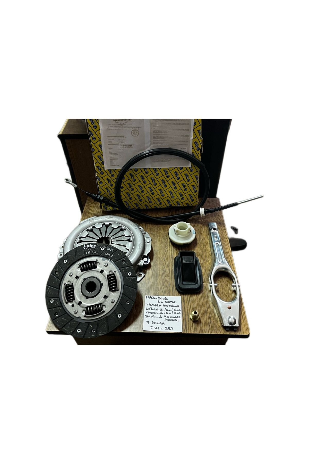 Tofaş Doğan Kartal Şahin Slx Debriyaj Seti - Baskı Balata Full Set 7 Parça 1993-2002