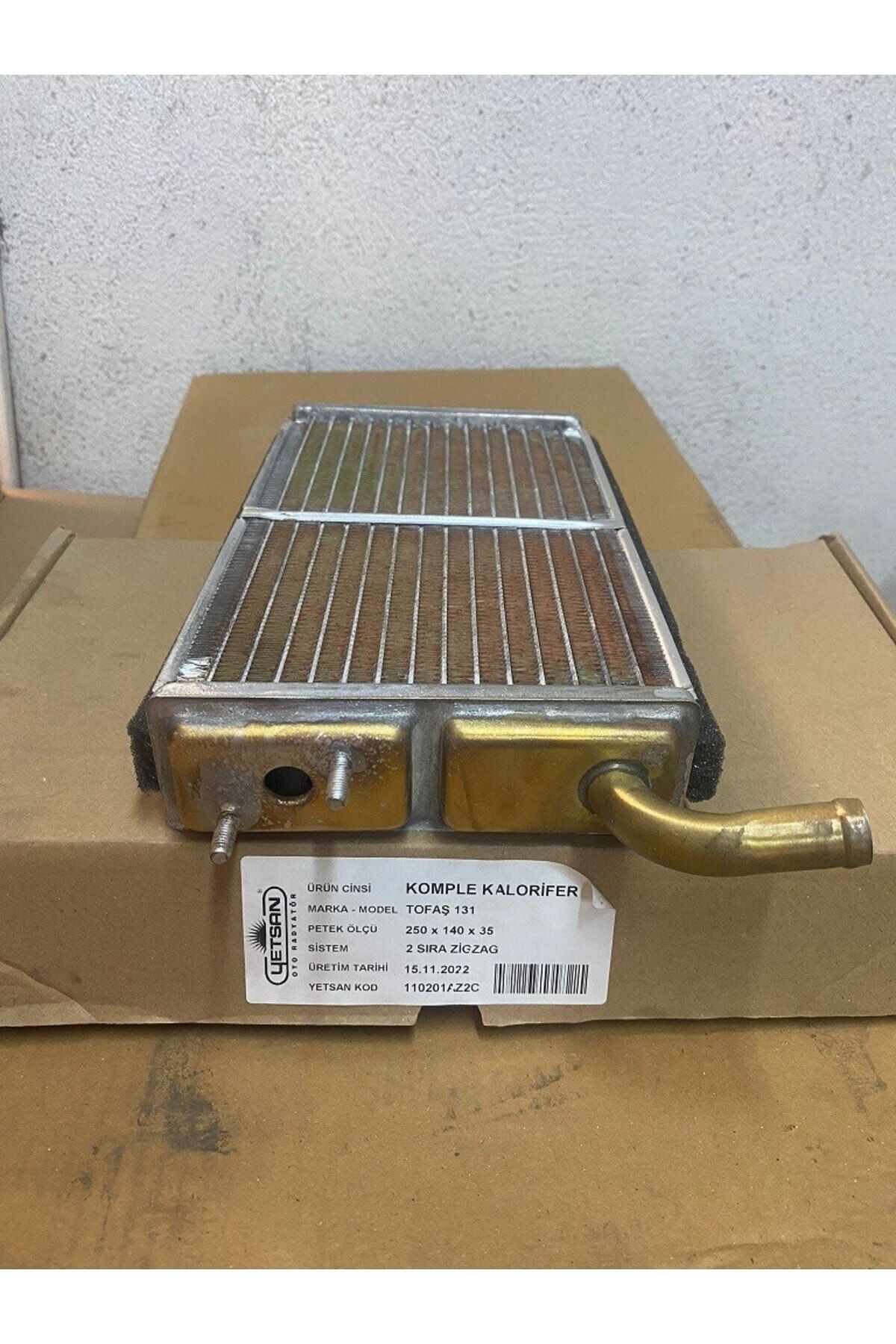 Tofaş 131 Doğan Kartal Şahin Kalorifer Radyatörü (BAKIR)