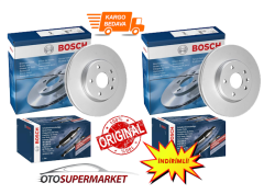 Toyota Auris Ön Arka Fren Disk ve Balata Seti 2013-2018 Bosch
