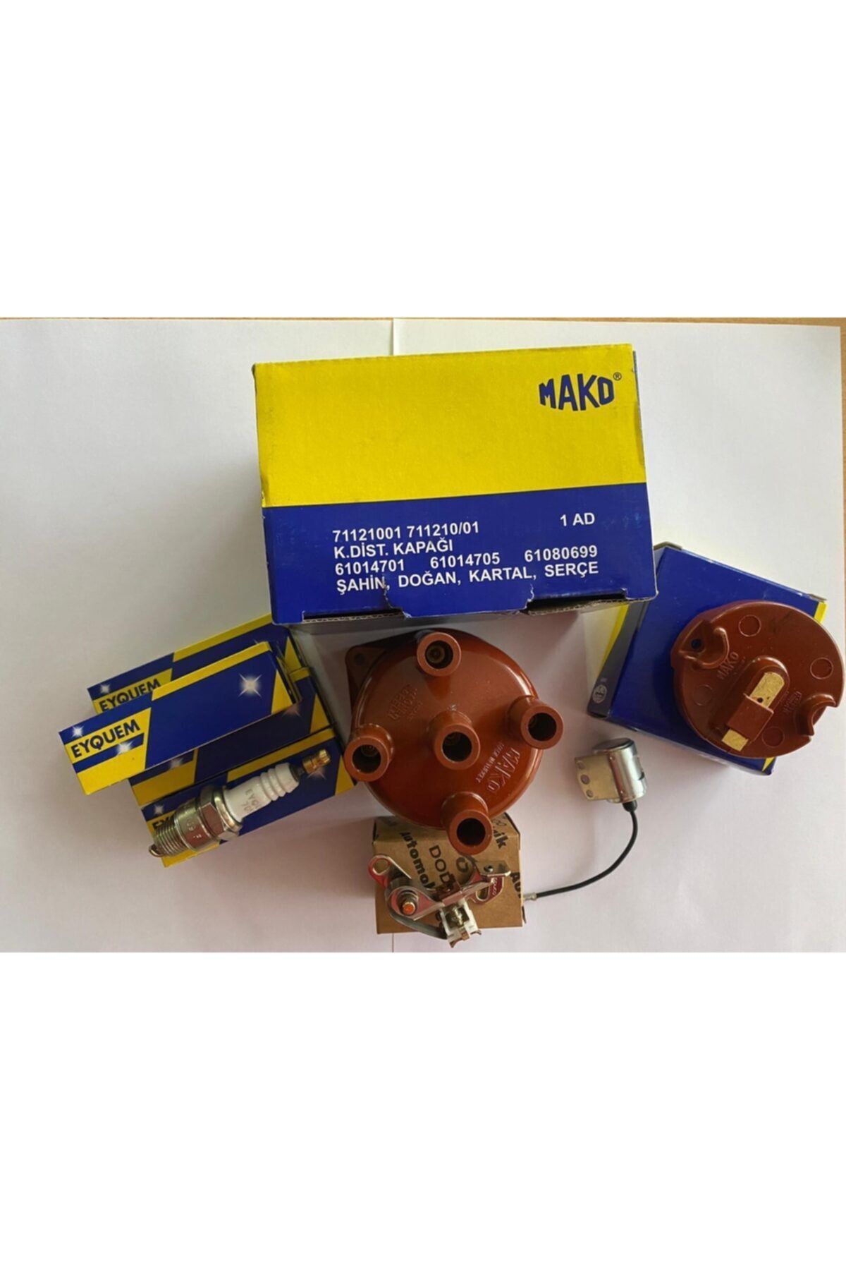 Mako R12 Toros Ateşleme Buji Distribütör Kapağı Tevzi Makara Platin Meksefe