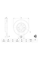 Bosch Fiat Linea, Doblo, Fiorino 1.3 Jtd Ön Fren Diski Takımı