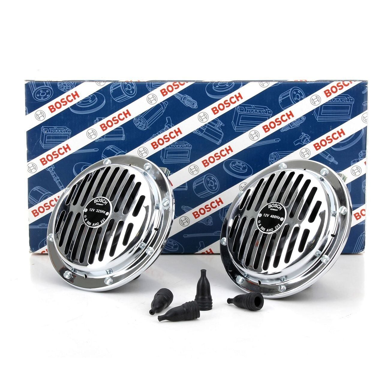 Bosch Yüksek Ses Süperton Büyük Kafa Nikelaj Korna 12V 325/400 Hz