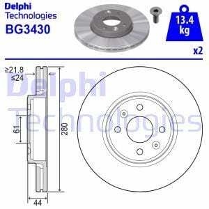 DELPHI BG3430 Fren 402060540R (WA355225) (Fiyat:2 Adet İçindir)