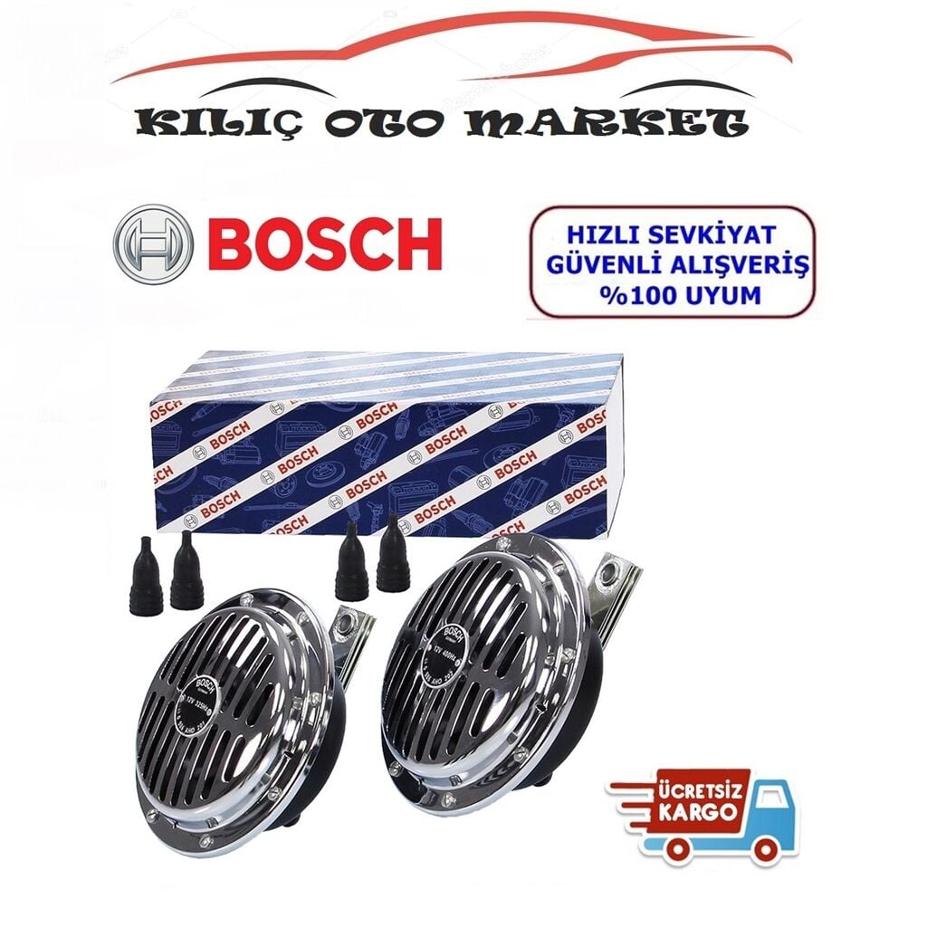 Bosch Büyük Kafa Krom Korna 12 V