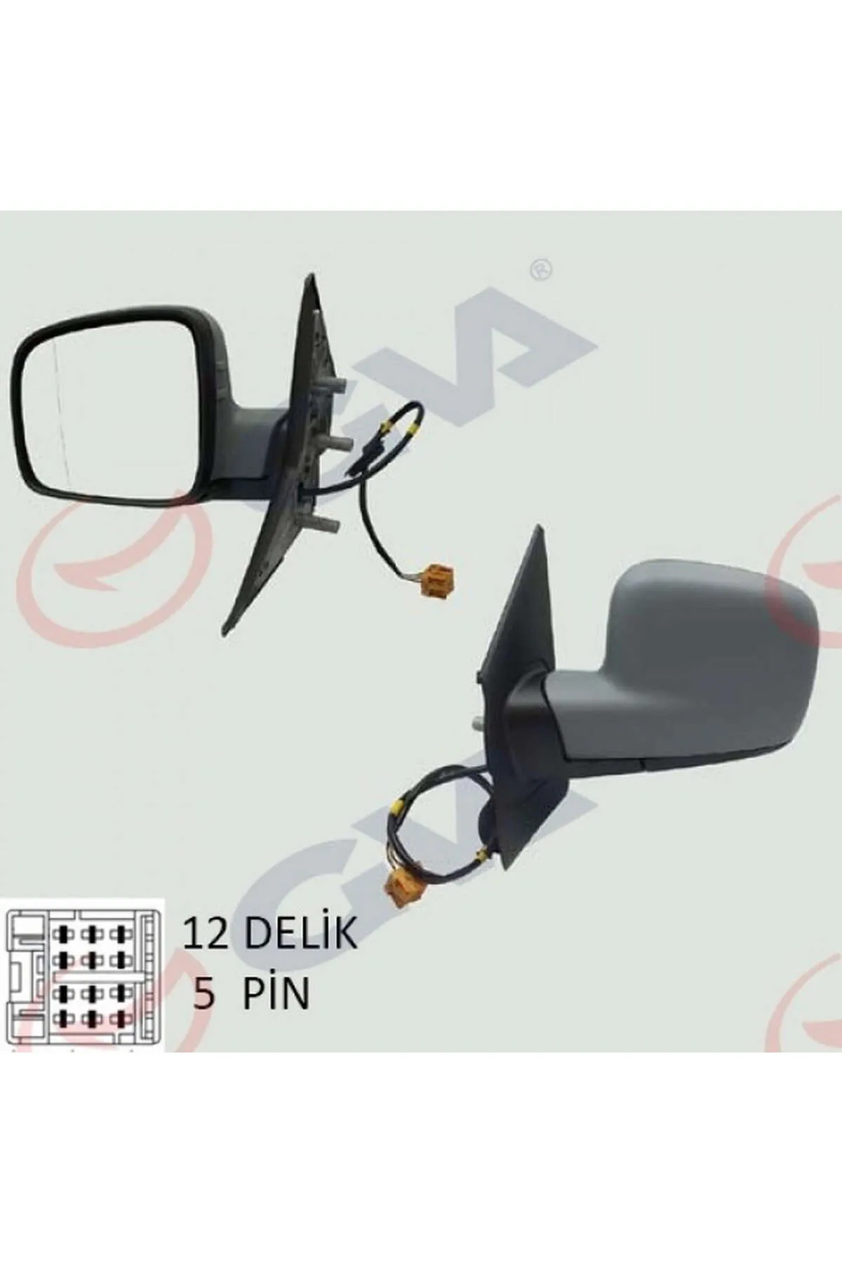 DIŞ DİKİZ AYNASI SOL TRANSPORTER T5 CARAVELLE 04 ELEKTRİKLİ ISITMALI ASTARLI ASFERİK 5 FİŞ VM ALSAT