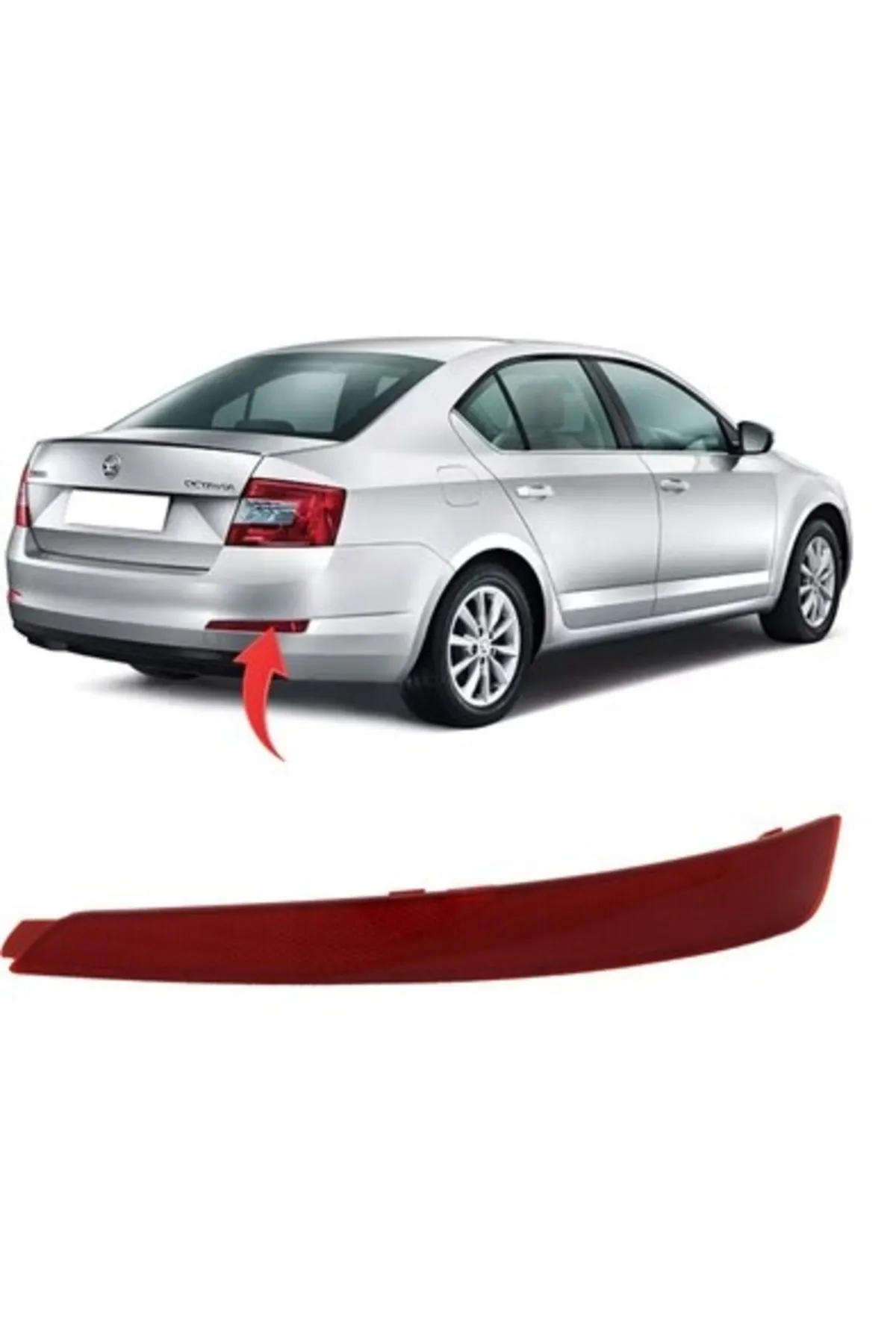 Skoda Octavia Reflektör Arka Tampon Sağ 5E5945106 2013 2017