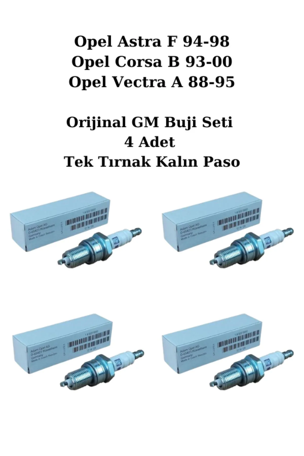 Opel Astra F Buji Takımı GM 95519060