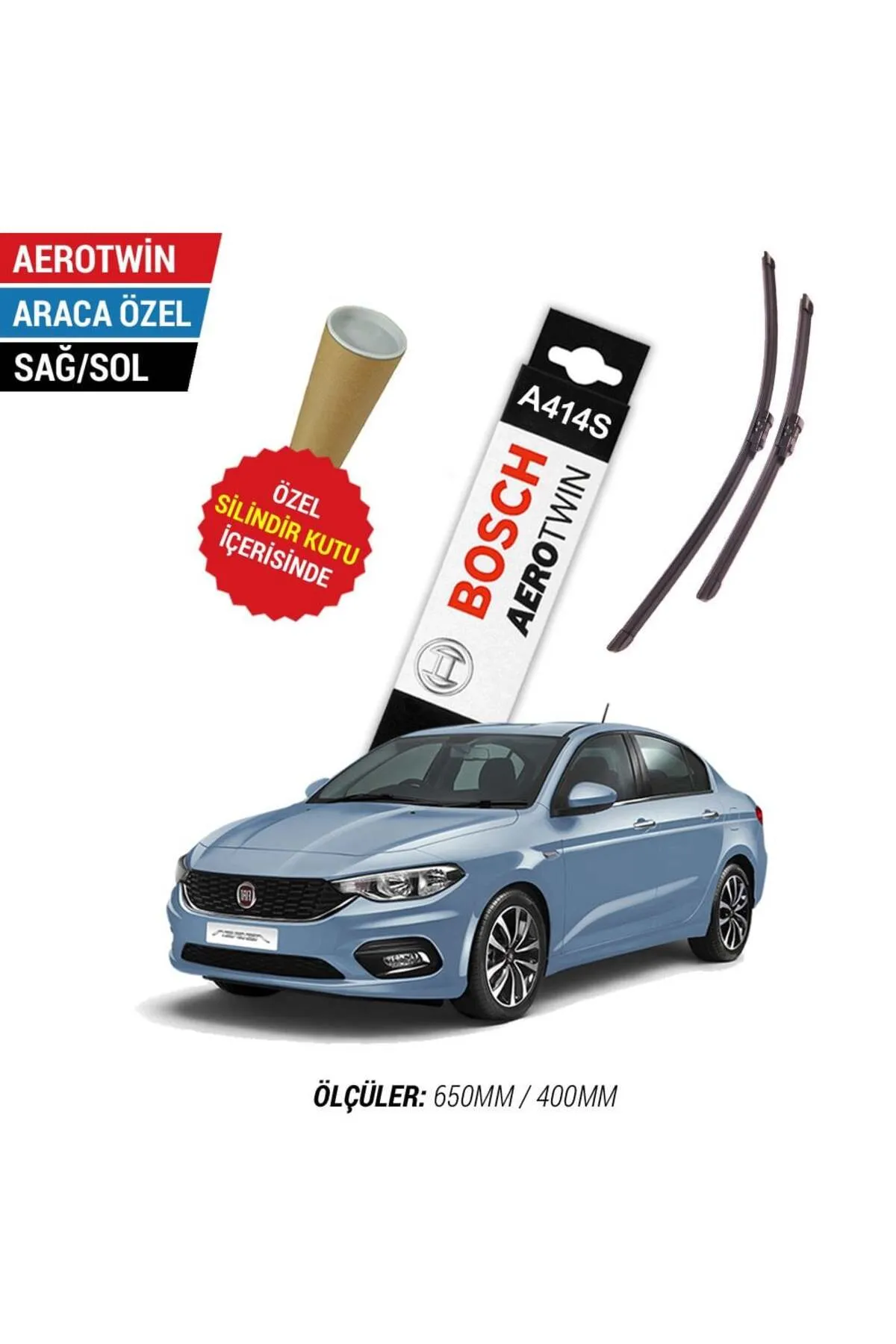 Fiat Egea Silecek Takımı (2015-2023) Bosch Aerotwin A414S