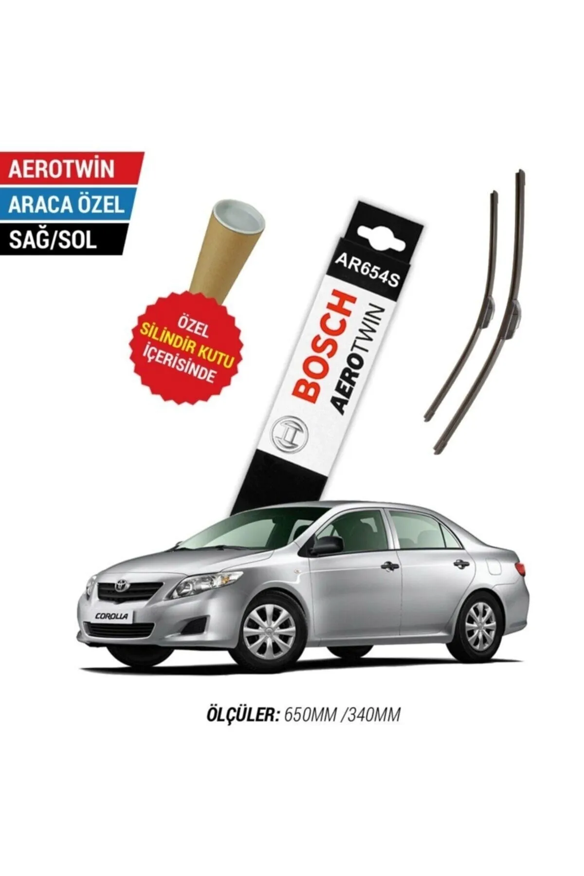 Toyota Corolla Silecek Takımı (2007-2013) Aerotwin Ar654s