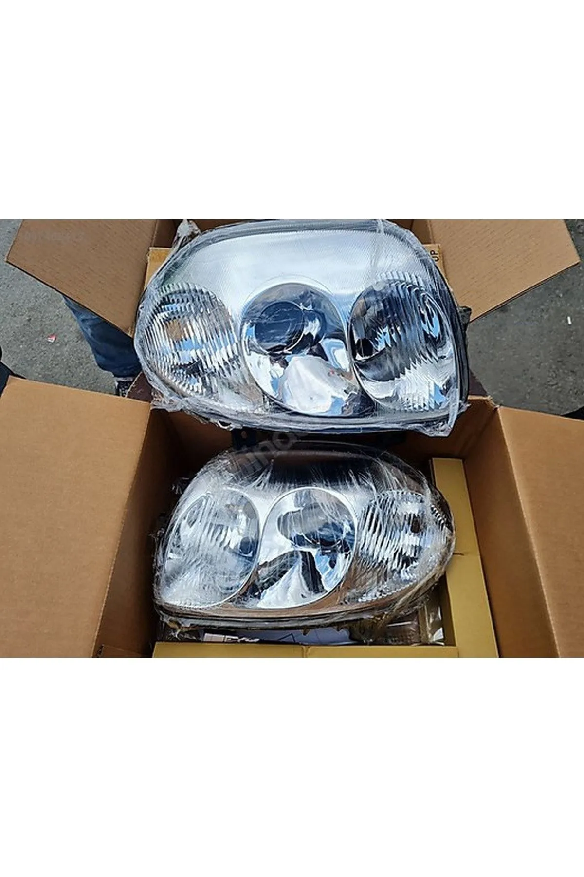 Renault Clio 2 Mercekli Far Sağ ve Sol Taraf (Çift Optik) HB - Depo Marka