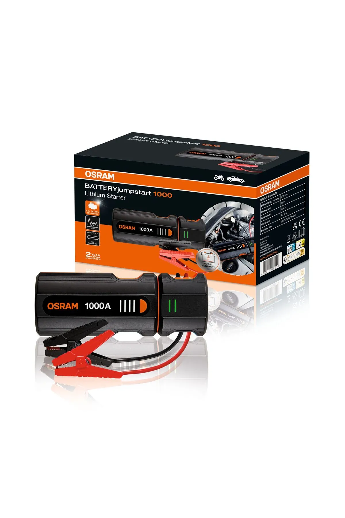 BATTERYjumpstart 1000 OJS020 Akü Takviye Cihazı (1 Ad.)