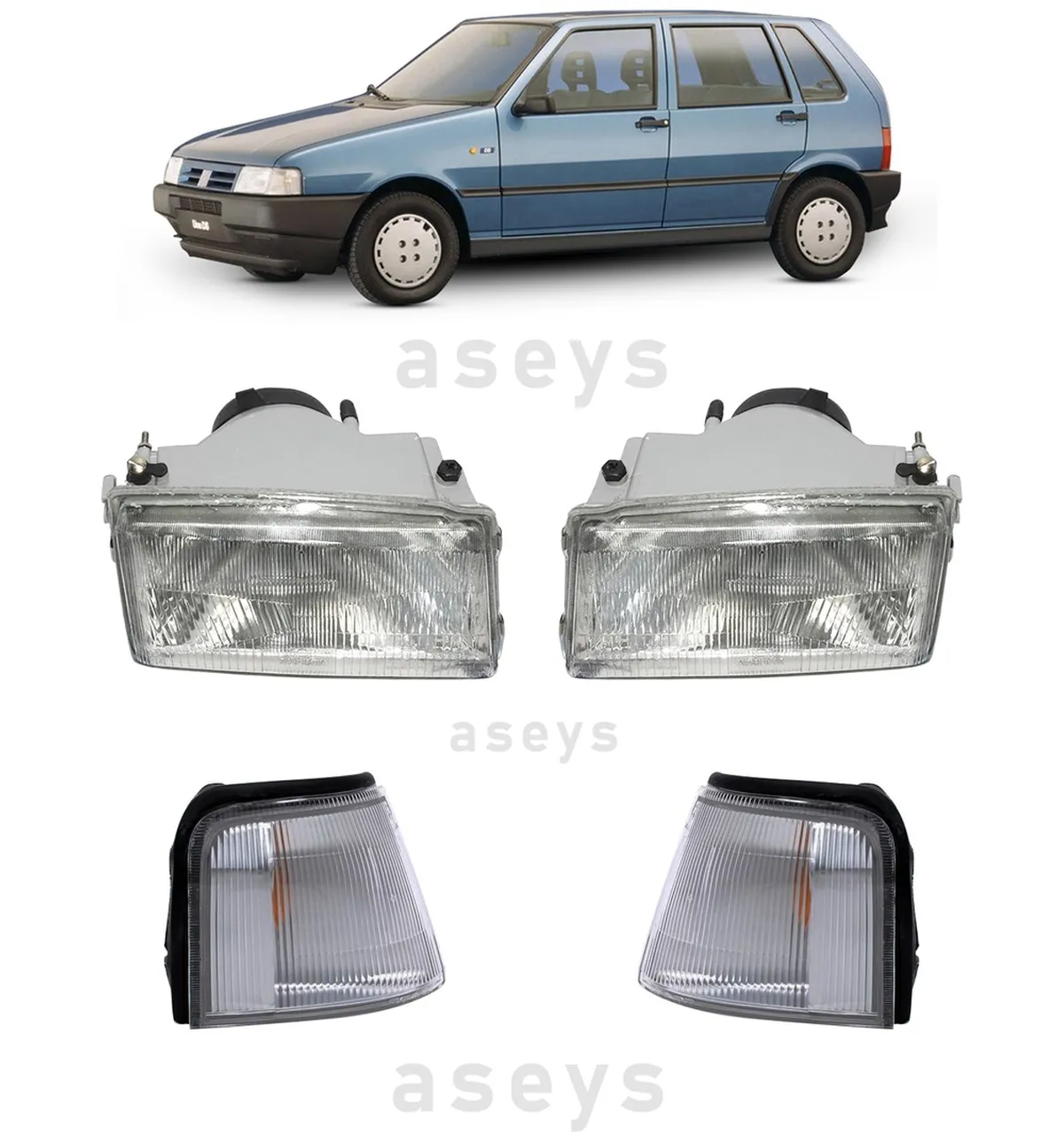 Fiat Uno Sağ-sol Far Ve Sağ-sol Sinyal Takım Halinde 4 Parça